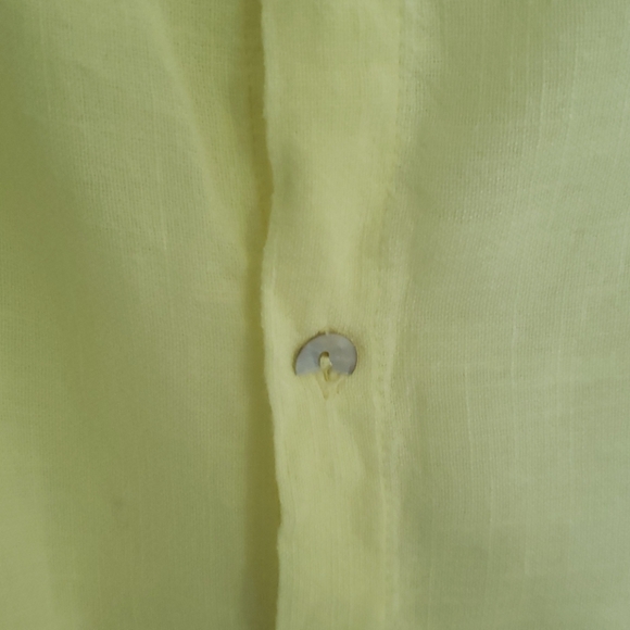 Anthropologie Yellow Spring Summer Crop Top - Picture 7 of 8